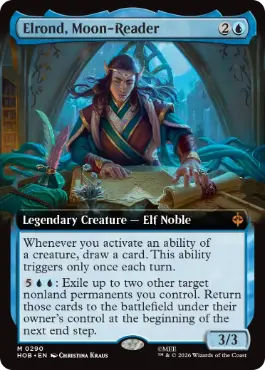 Elrond, Moon-Reader - Magic: The Gathering - HOB-BF Near Mint Inglés