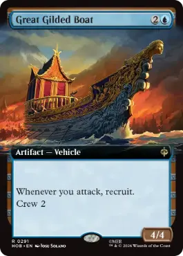 Great Gilded Boat - Magic: The Gathering - HOB-BF Near Mint Inglés