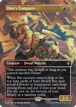 Dáin's Company - Magic: The Gathering - HOB-BF Near Mint Inglés