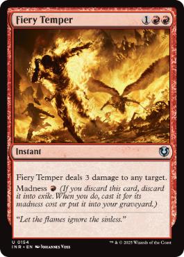 Fiery Temper - Magic: The Gathering - INR Near Mint Inglés