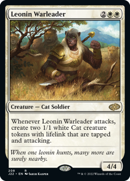 Leonin Warleader - Magic: The Gathering - J22 Near Mint Inglés