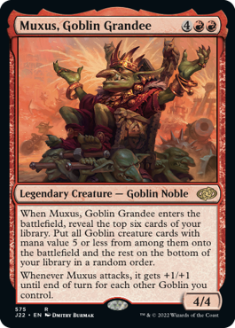 Muxus, Goblin Grandee - Magic: The Gathering - J22 Near Mint Inglés