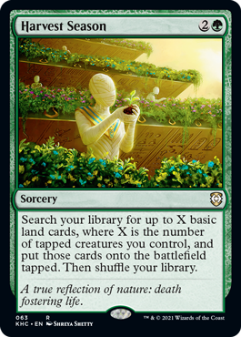 Harvest Season - Magic: The Gathering - KHC Near Mint Inglés