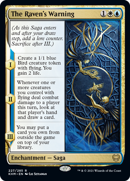 The Raven's Warning - Magic: The Gathering - KHM Near Mint Inglés