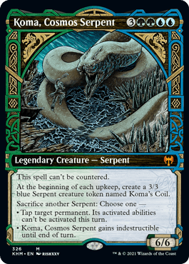 Koma, Cosmos Serpent - Magic: The Gathering - KHM-BF Near Mint Inglés