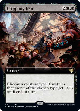 Crippling Fear - Magic: The Gathering - KHM-BF Near Mint Inglés
