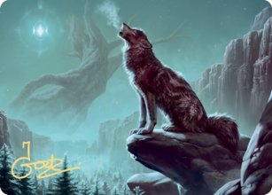 【Art Card】Sarulf's Packmate - Magic: The Gathering - KHM Near Mint Japonés