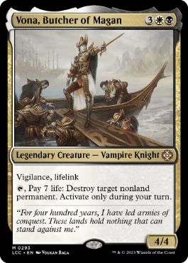 Vona, Butcher of Magan - Magic: The Gathering - LCC Near Mint Inglés
