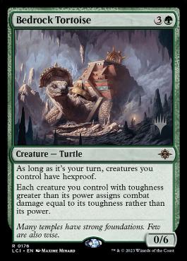 Bedrock Tortoise - Magic: The Gathering - P Stamped_LCI Near Mint Japonés