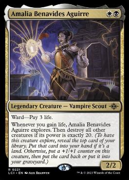 Amalia Benavides Aguirre - Magic: The Gathering - P Stamped_LCI Near Mint Japonés