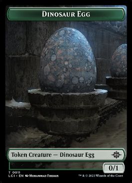 Dinosaur Egg+Dinosaur Token - Magic: The Gathering - LCI Near Mint Inglés