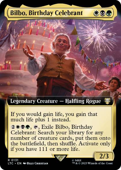 Bilbo, Birthday Celebrant - Magic: The Gathering - LTC Near Mint Inglés