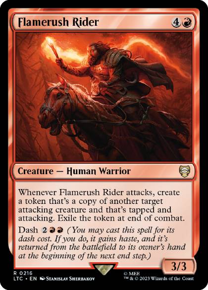 Flamerush Rider - Magic: The Gathering - LTC Near Mint Inglés