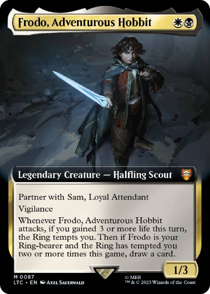 Frodo, Adventurous Hobbit - Magic: The Gathering - LTC Near Mint Inglés
