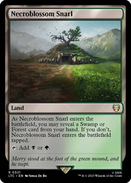 Necroblossom Snarl - Magic: The Gathering - LTC Near Mint Inglés