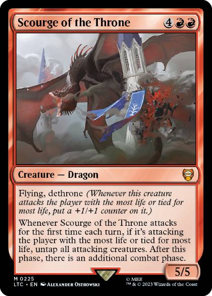 Scourge of the Throne - Magic: The Gathering - LTC Near Mint Inglés