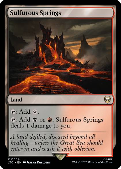 Sulfurous Springs - Magic: The Gathering - LTC Near Mint Inglés
