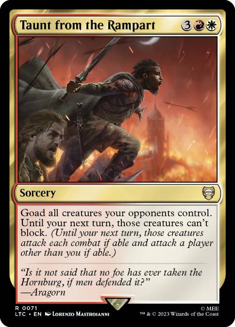 Taunt from the Rampart - Vista detallada 1 de Magic México | Hydra