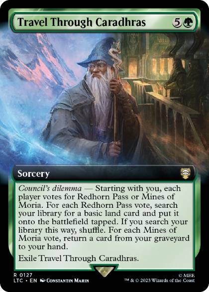 Travel Through Caradhras - Magic: The Gathering - LTC Near Mint Inglés