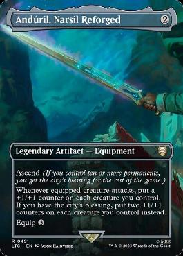 Andúril, Narsil Reforged - Magic: The Gathering - LTC Near Mint Inglés