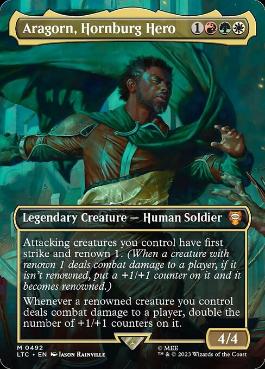 Aragorn, Hornburg Hero - Magic: The Gathering - LTC Near Mint Inglés
