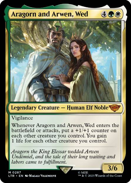 Aragorn and Arwen, Wed - Magic: The Gathering - LTR Near Mint Inglés