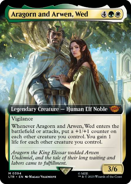 Aragorn and Arwen, Wed - Magic: The Gathering - LTR-BF Near Mint Inglés