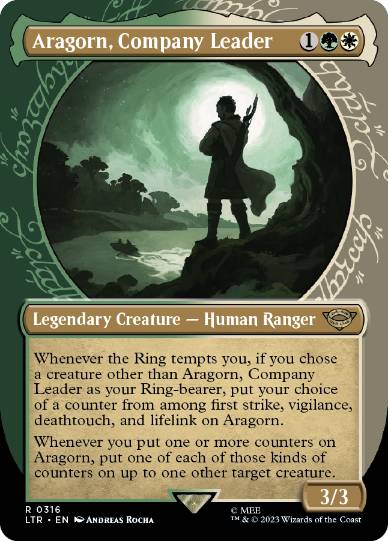 Aragorn, Company Leader - Magic: The Gathering - LTR-BF Near Mint Inglés