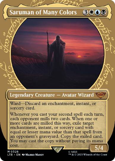 Saruman of Many Colors - Magic: The Gathering - LTR-BF Near Mint Inglés