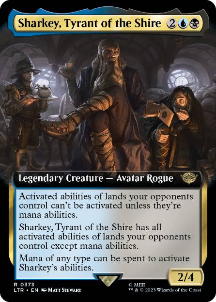 Sharkey, Tyrant of the Shire - Magic: The Gathering - LTR-BF Near Mint Inglés