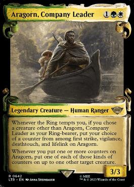 Aragorn, Company Leader - Magic: The Gathering - LTR-BF Near Mint Inglés