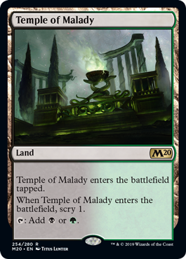 Temple of Malady - Magic: The Gathering - M20 Moderadamente Jugada Español