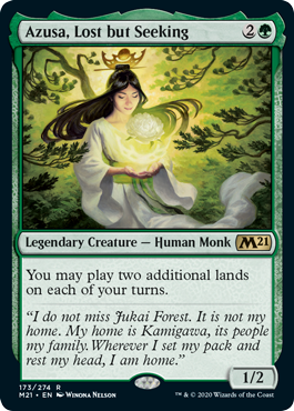 Carta Azusa, Lost but Seeking de Magic: The Gathering