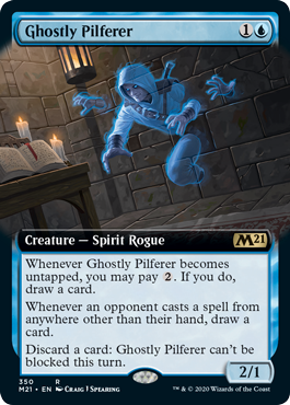 Ghostly Pilferer - Magic: The Gathering - M21-BF Near Mint Inglés