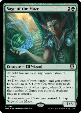 Sage of the Maze - Magic: The Gathering - M3C Near Mint Inglés