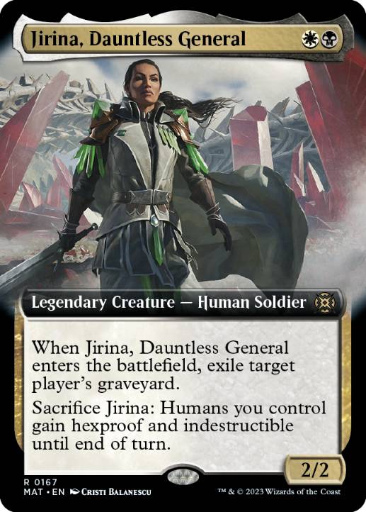 Jirina, Dauntless General - Magic: The Gathering - MAT-BF Near Mint Inglés