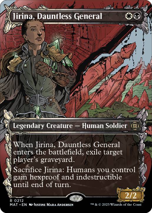 Jirina, Dauntless General - Magic: The Gathering - MAT-BF Near Mint Inglés