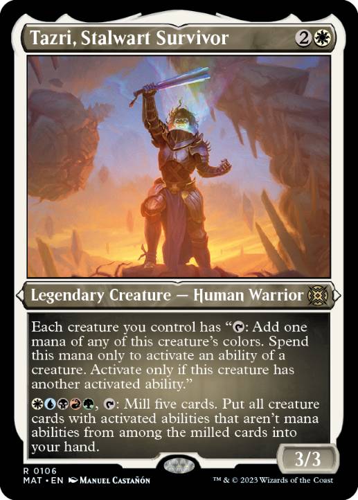 Tazri, Stalwart Survivor - Magic: The Gathering - MAT-BF Near Mint Inglés