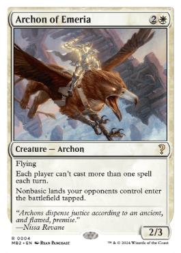 Archon of Emeria - Magic: The Gathering - MB2 Near Mint Inglés