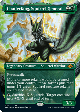 Chatterfang, Squirrel General - Magic: The Gathering - MH2-BF Near Mint Inglés