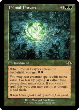 Primal Prayers - Magic: The Gathering - MH3-BF Near Mint Inglés