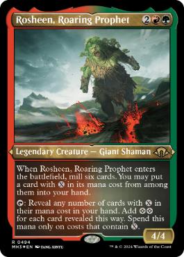 Rosheen, Roaring Prophet - Magic: The Gathering - MH3-BF Near Mint Inglés
