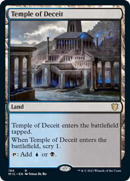 Temple of Deceit - Magic: The Gathering - MIC Ligeramente Jugada Inglés