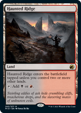 Haunted Ridge - Magic: The Gathering - MID Near Mint Inglés