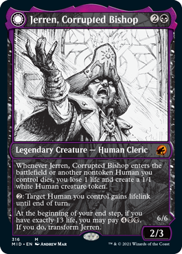 Jerren, Corrupted Bishop - Magic: The Gathering - MID-BF Near Mint Inglés