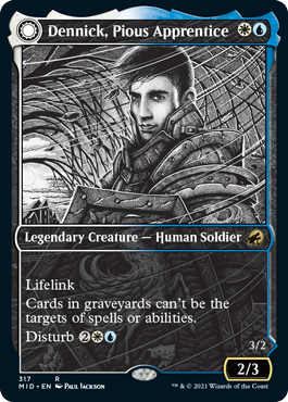Dennick, Pious Apprentice - Magic: The Gathering - MID-BF Near Mint Inglés