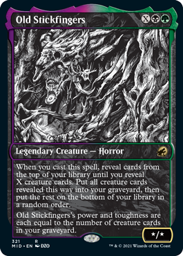 Old Stickfingers - Magic: The Gathering - MID-BF Near Mint Inglés