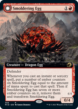 Smoldering Egg - Magic: The Gathering - MID-BF Near Mint Inglés