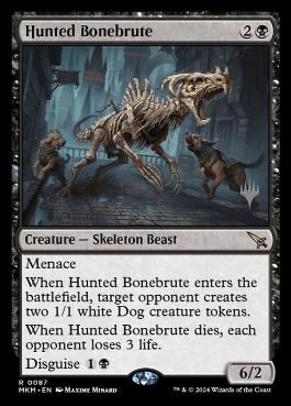 Hunted Bonebrute - Magic: The Gathering - P Stamped_MKM Near Mint Japonés