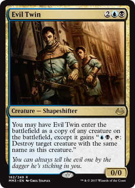 Evil Twin - Magic: The Gathering - MM3 Near Mint Inglés